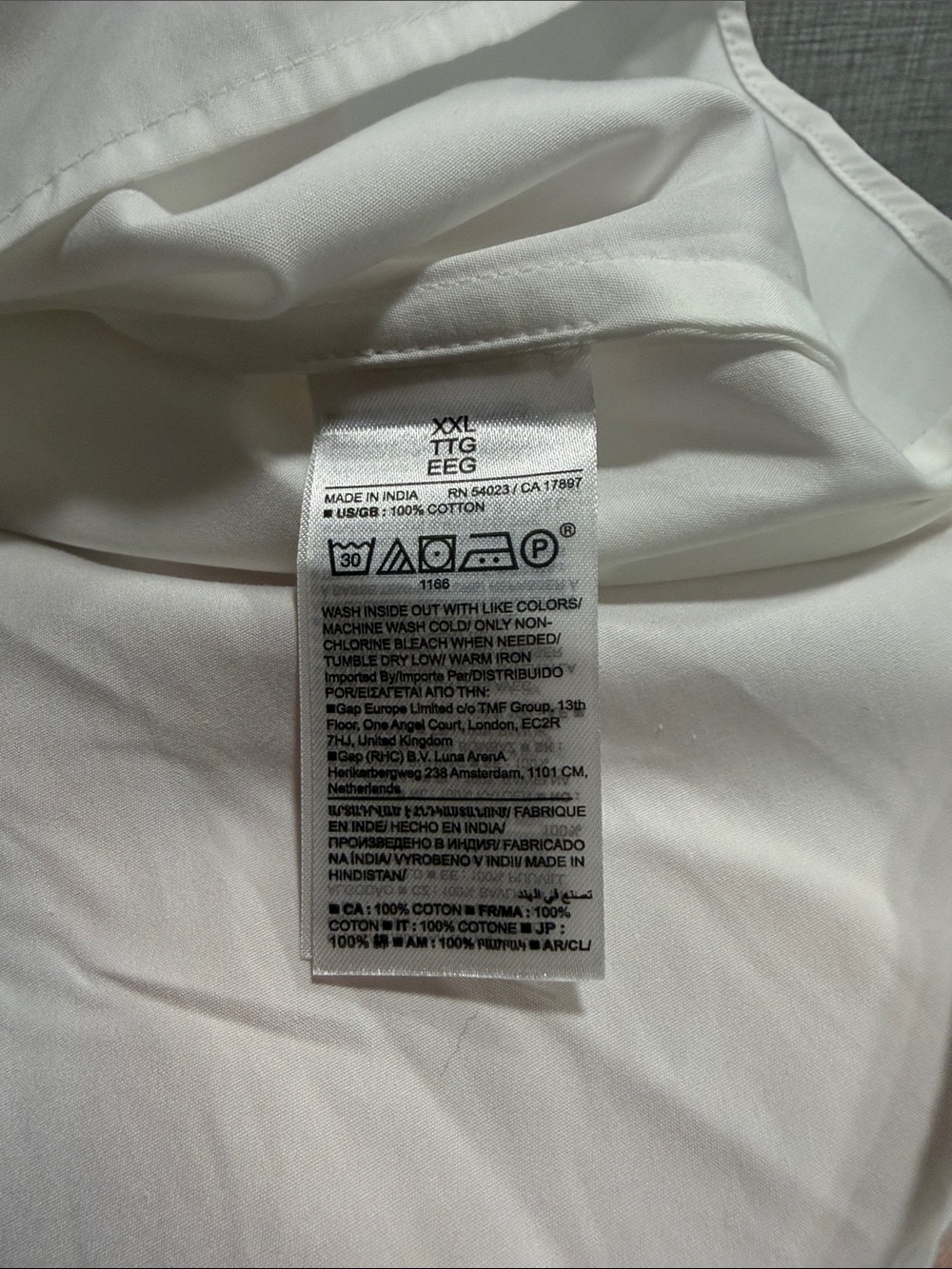 Banana Republic White Button Back Sleeveless Top Size XXL - Picture 4 of 4